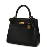 Hermes Kelly Retourne 25 Black Cheri Gold Hardware - Thumbnail View 5
