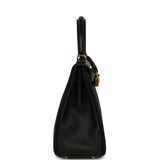 Hermes Kelly Retourne 25 Black Cheri Gold Hardware - Thumbnail View 3