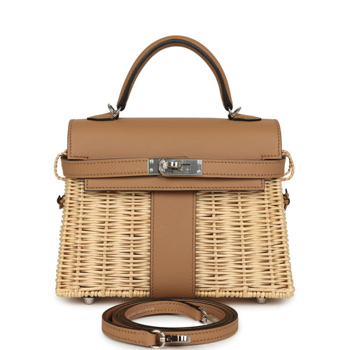 Hermes Mini Picnic Kelly 20 Chai Swift Palladium Hardware