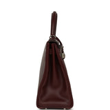 Pre-owned Hermes Kelly Retourne 32 Rouge H Evergrain Palladium Hardware - Thumbnail View 3
