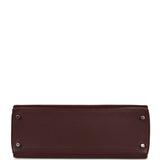 Pre-owned Hermes Kelly Retourne 32 Rouge H Evergrain Palladium Hardware - Thumbnail View 6