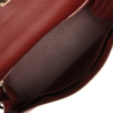 Pre-owned Hermes Kelly Retourne 32 Rouge H Evergrain Palladium Hardware - Thumbnail View 8