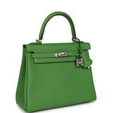 Hermes Kelly Retourne 25 Vert Yucca Togo Palladium Hardware - Thumbnail View 2