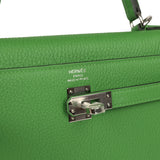 Hermes Kelly Retourne 25 Vert Yucca Togo Palladium Hardware - Thumbnail View 7