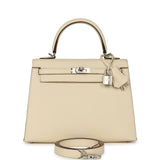 Hermes Kelly Sellier 25 Nata Epsom Palladium Hardware - Thumbnail View 1