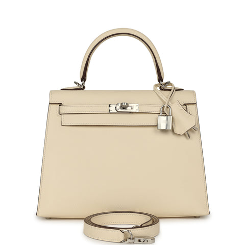 Hermes Kelly Sellier 25 Nata Epsom Palladium Hardware