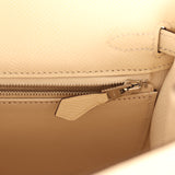 Hermes Kelly Sellier 25 Nata Epsom Palladium Hardware - Thumbnail View 9
