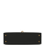 Hermes Special Order (HSS) Kelly Sellier 20 Black Verso Epsom Gold Hardware - Thumbnail View 6
