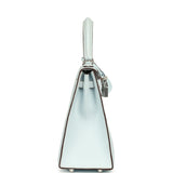 Hermes Kelly Sellier 25 Bleu Brume Epsom Palladium Hardware - Thumbnail View 3