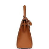 Hermes Kelly Sellier 25 Gold Epsom Palladium Hardware - Thumbnail View 3