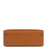 Hermes Kelly Sellier 25 Gold Epsom Palladium Hardware - Thumbnail View 6