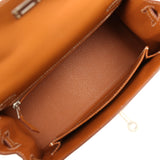 Hermes Kelly Sellier 25 Gold Epsom Palladium Hardware - Thumbnail View 9