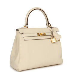 Hermes Kelly Retourne 25 Nata Swift Gold Hardware