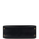 Vintage Hermes Kelly Sellier 32 Bleu Indigo Box Gold Hardware - Thumbnail View 6