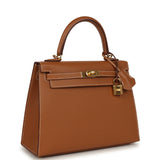 Pre-owned Hermes Kelly Sellier 25 Gold Epsom Gold Hardware - Thumbnail View 2
