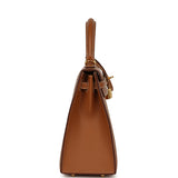 Pre-owned Hermes Kelly Sellier 25 Gold Epsom Gold Hardware - Thumbnail View 3