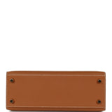 Pre-owned Hermes Kelly Sellier 25 Gold Epsom Gold Hardware - Thumbnail View 6