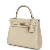 Hermes Kelly Retourne 25 Craie Togo Permabrass Hardware - Thumbnail View 5