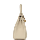Hermes Kelly Retourne 25 Craie Togo Permabrass Hardware - Thumbnail View 3