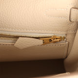 Hermes Kelly Retourne 25 Craie Togo Permabrass Hardware - Thumbnail View 9