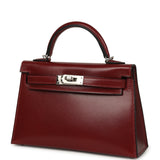 Hermes Kelly Sellier 20 Rouge H Box Palladium Hardware - Thumbnail View 5