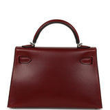 Hermes Kelly Sellier 20 Rouge H Box Palladium Hardware - Thumbnail View 4