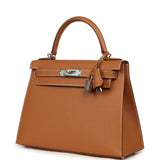 Pre-owned Hermes Kelly Sellier 28 Gold Epsom Palladium Hardware - Thumbnail View 5