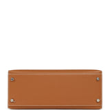 Pre-owned Hermes Kelly Sellier 28 Gold Epsom Palladium Hardware - Thumbnail View 6