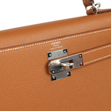 Pre-owned Hermes Kelly Sellier 28 Gold Epsom Palladium Hardware - Thumbnail View 7