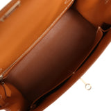 Pre-owned Hermes Kelly Sellier 28 Gold Epsom Palladium Hardware - Thumbnail View 9
