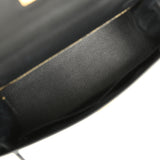 Pre-owned Hermes Kelly Sellier 32 Black Epsom Gold Hardware - Thumbnail View 8