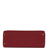 Pre-owned Hermes Kelly Retourne 35 Rouge Grenat Togo Gold Hardware - Thumbnail View 6