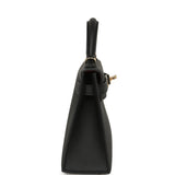 Hermes Special Order (HSS) Kelly Sellier 20 Black Verso Epsom Permabrass Hardware - Thumbnail View 3