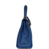Hermes Kelly Retourne 25 Bleu France Swift Gold Hardware - Thumbnail View 3