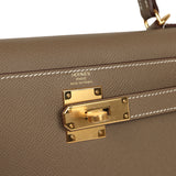 Hermes Kelly Sellier 28 Etoupe Epsom Gold Hardware - Thumbnail View 7