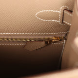 Hermes Kelly Sellier 28 Etoupe Epsom Gold Hardware - Thumbnail View 9