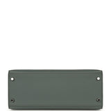 Pre-owned Hermes Kelly Sellier 28 Vert Amande Epsom Palladium Hardware - Thumbnail View 6