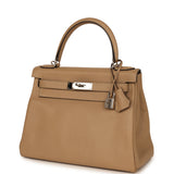 Pre-owned Hermes Kelly Retourne 28 Trench Clemence Palladium Hardware - Thumbnail View 5