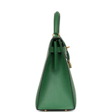 Vintage Hermes Kelly Sellier 32 Vert Bengale Courchevel Gold Hardware - Thumbnail View 3