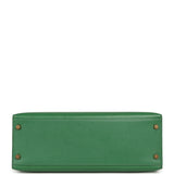 Vintage Hermes Kelly Sellier 32 Vert Bengale Courchevel Gold Hardware - Thumbnail View 6