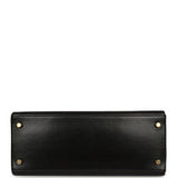 Vintage Hermes Kelly Retourne 28 Black Box Gold Hardware - Thumbnail View 6
