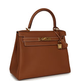 Pre-owned Hermes Kelly Retourne 28 Gold Togo Gold Hardware - Thumbnail View 2