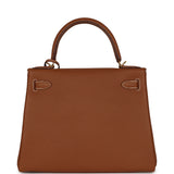 Pre-owned Hermes Kelly Retourne 28 Gold Togo Gold Hardware - Thumbnail View 4