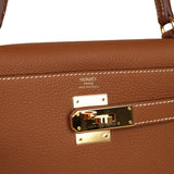 Pre-owned Hermes Kelly Retourne 28 Gold Togo Gold Hardware - Thumbnail View 7