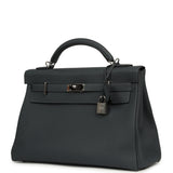 Pre-owned Hermes Kelly 42 Maxi Gris Misty Togo Palladium Hardware - Thumbnail View 5