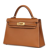 Hermes Kelly Sellier 20 Gold Epsom Gold Hardware - Thumbnail View 5
