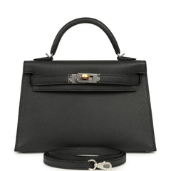 Hermes Kelly Sellier 20 Plomb Epsom Electrum Hardware