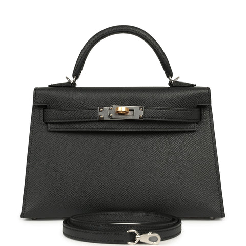 Hermes Kelly Sellier 20 Plomb Epsom Electrum Hardware