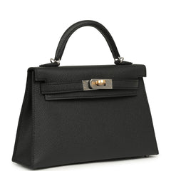Hermes Kelly Sellier 20 Plomb Epsom Electrum Hardware