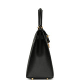 Pre-owned Hermes Kelly Sellier 28 Black Epsom Gold Hardwaare - Thumbnail View 3